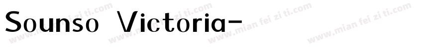 Sounso Victoria字体转换